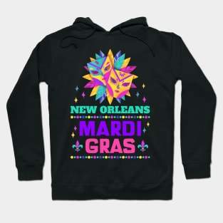 New Orleans Carnival Beads And Blings Party 2022 Mardi Gras Hoodie